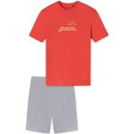 Rote Kurze Kinderschlafanzüge aus Baumwolle für Jungen Größe 164 