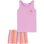 Pinke Kurze Kinderschlafanzüge aus Baumwolle für Mädchen Größe 164 