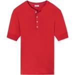 Rote Kurzärmelige Schiesser Revival Kurzarm-Unterhemden für Herren 