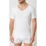 Weiße Schiesser Bio T-Shirts aus Baumwolle für Herren Größe S 2-teilig 