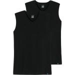 SCHIESSER Unterhemd / Tanktop 2er Pack Long Life Cotton, schwarz, 7 Schwarz