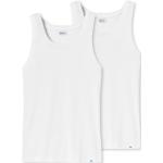 SCHIESSER Unterhemd / Tanktop 2er Pack Long Life Cotton, weiß, 6 Weiß