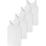 Weiße Bio Kinderunterhemden für Mädchen Größe 116 4-teilig 