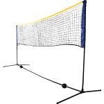 Schildkröt® Netzgarnitur Kombi, freistehendes Freizeit-Netz für Badminton, Street-Tennis und andere Sportarten, stufenlos höhenverstellbar von 0,75 m bis 1,55 m, Breite 3 m, 970994