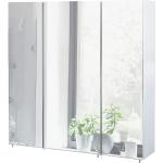 Weiße Moderne W. Schildmeyer Spiegelschränke aus Glas Breite 50-100cm, Höhe 50-100cm, Tiefe 0-50cm 