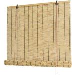 Schilf Vorhang im Chinesischen Retro-Stil,Dekorativer Hebe-Schilf Vorhang,mit Seitenzug-Rollos,Sichtschutz-Bambusrollos für den Innenbereich,Natürliches Bambus-Rollo,Handgewebt (W110xH150cm/43x59in)