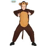 Schimpanse Affenkostüm für Kinder Karneval Fasching Tier Urwald schwarz Gorilla Gr. 110-146, GröÃŸe:110/116