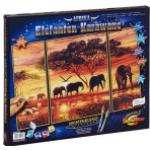 Schipper Malen nach Zahlen - Elefanten-Karawane Triptychon