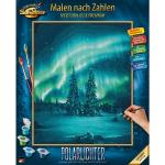 Schipper Malen nach Zahlen »Meisterklasse Premium - Polarlichter«, Made in Germany, blau