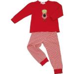 Rote Käthe Kruse Alba Kinderschlafanzüge & Kinderpyjamas mit Eulenmotiv für Mädchen Größe 92 