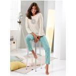 Schlafanzug COMTESSA bunt (champagner, blaugrün, bedruckt) Damen Homewear-Sets Pyjamas