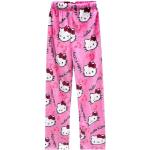 Rosa Hello Kitty Pyjamahosen lang aus Flanell für Damen Größe XXL für den für den Winter 