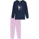 Reduzierte Dunkelblaue Schiesser Lange Kinderschlafanzüge aus Baumwolle für Mädchen Größe 140 