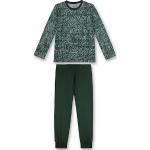 Reduzierte Dunkelgrüne Sanetta Lange Kinderschlafanzüge aus Baumwolle für Jungen Größe 176 