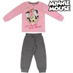 Rosa Minnie Mouse Entenhausen Minnie Maus Kinderschlafanzüge & Kinderpyjamas 