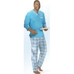 Mintgrüne bader Pyjamas lang aus Baumwolle für Herren Größe XL 