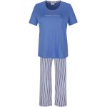 Reduzierte Blaue RINGELLA Damenschlafanzüge & Damenpyjamas aus Kunstfaser Übergrößen Große Größen 