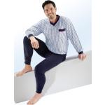 Hellblaue bader Pyjamas lang aus Baumwolle für Herren Größe L 