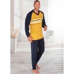 Marineblaue bader Pyjamas lang aus Baumwolle für Herren Größe S Tall 