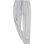 Graue Karo Pyjamahosen lang mit Reißverschluss aus Frottee für Herren Größe 4 XL für den für den Winter 