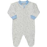 Blaue Sterne Fixoni Kinderschlafoveralls mit Reißverschluss aus Baumwolle für Jungen Größe 50 