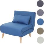 Blaue Mendler Relaxsessel aus Textil klappbar Breite 50-100cm, Höhe 50-100cm, Tiefe 50-100cm 