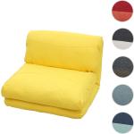 Gelbe Mendler Relaxsessel aus Textil klappbar Breite 50-100cm, Höhe 50-100cm, Tiefe 50-100cm 
