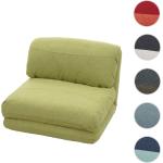 Grüne Mendler Relaxsessel aus Textil klappbar Breite 50-100cm, Höhe 50-100cm, Tiefe 50-100cm 