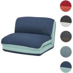 Hellblaue Mendler Relaxsessel aus Textil klappbar Breite 50-100cm, Höhe 50-100cm, Tiefe 50-100cm 