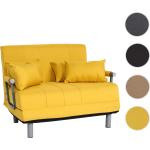 Gelbe Moderne Mendler Schlafsessel aus Textil klappbar Breite 100-150cm, Höhe 50-100cm, Tiefe 150-200cm 