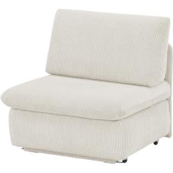 Schlafsessel in Cord Etta - weiß - Materialmix - 88 cm - 88 cm - 96 cm - Polstermöbel > Sessel > Polstersessel