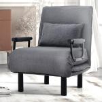 Reduzierte Graue Minimalistische Lounge Sessel klappbar Breite 50-100cm, Höhe 50-100cm 