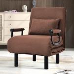 Braune Minimalistische Lounge Sessel klappbar Breite 50-100cm, Höhe 50-100cm 