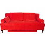 Reduzierte Rote Moderne Happy Barok Design Schlafsofas aus Stoff Breite 50-100cm, Höhe 200-250cm 3 Personen 