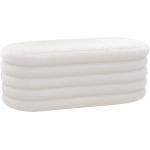 Weiße Moderne Rodario Ovale Truhenbänke & Sitztruhen mit Stauraum Breite 100-150cm, Höhe 0-50cm, Tiefe 0-50cm 