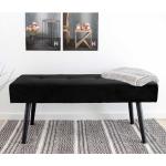 Schwarze Skandinavische 4Home Rechteckige Bettbänke aus Metall Breite 100-150cm, Höhe 0-50cm, Tiefe 0-50cm 