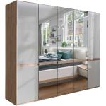 Beige Moderne Franco Möbel Kleiderschränke mit Spiegel aus Eiche Breite 250-300cm, Höhe 200-250cm, Tiefe 50-100cm 