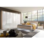 Cremefarbene Moderne Franco Möbel Zimmereinrichtungen aus Eiche Breite 300-350cm, Höhe 200-250cm, Tiefe 50-100cm 4-teilig 