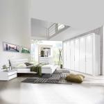 Weiße Moderne Franco Möbel Zimmereinrichtungen Breite 300-350cm, Höhe 200-250cm, Tiefe 50-100cm 6-teilig 