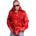 Rote 80er Jahre Kostüme aus Polyester für Herren Größe M 