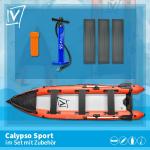 Schlauchboot Calypso Sport, inklusive Zubehör, rot