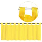 Gelbe Unifarbene Moderne Scheibengardinen & Küchengardinen aus Textil transparent 