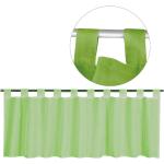 Olivgrüne Unifarbene Moderne Scheibengardinen & Küchengardinen aus Textil transparent 