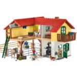 Schleich Farm World Bauernhaus mit Stall und Tieren, Spielfigur
