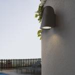 Dunkelgraue Faro Tinia Außenwandleuchten & Außenwandlampen aus Aluminium dimmbar E27 