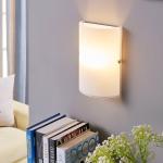 Reduzierte Weiße Moderne Lindby Wandlampen & Wandleuchten aus Glas 