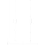 Weiße Pickawood Einbauschränke matt aus Massivholz mit Schublade Breite 100-150cm, Höhe 100-150cm, Tiefe 50-100cm 