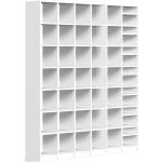 Weiße Pickawood Bücherregale matt aus Massivholz mit Schublade Breite 250-300cm, Höhe 200-250cm, Tiefe 0-50cm 