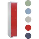 Rote Moderne Mendler Spinde aus Metall abschließbar Breite 0-50cm, Höhe 150-200cm, Tiefe 0-50cm 