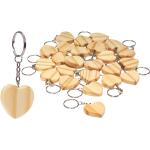 Braune Persen Schlüsselanhänger Herz aus Holz graviert zum Vatertag 